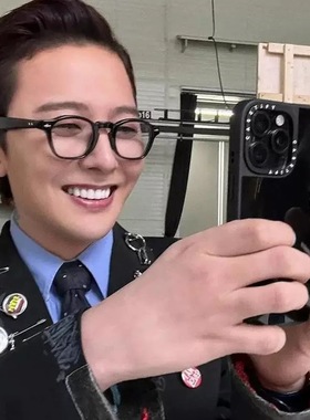 GD权志龙同款黑框小框太阳眼镜