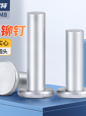 GB109平头铝铆钉 铝柳钉 平圆头实心手打敲击式铆钉M2M3M4M5M6M8