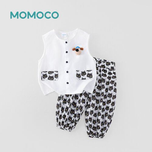 【呼呼专享】MOMOCO夏季男童潮流夏日休闲百搭两件套78230580018