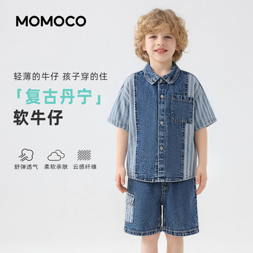 MOMOCO/玛米玛卡夏季潮流牛仔套装 78230578022