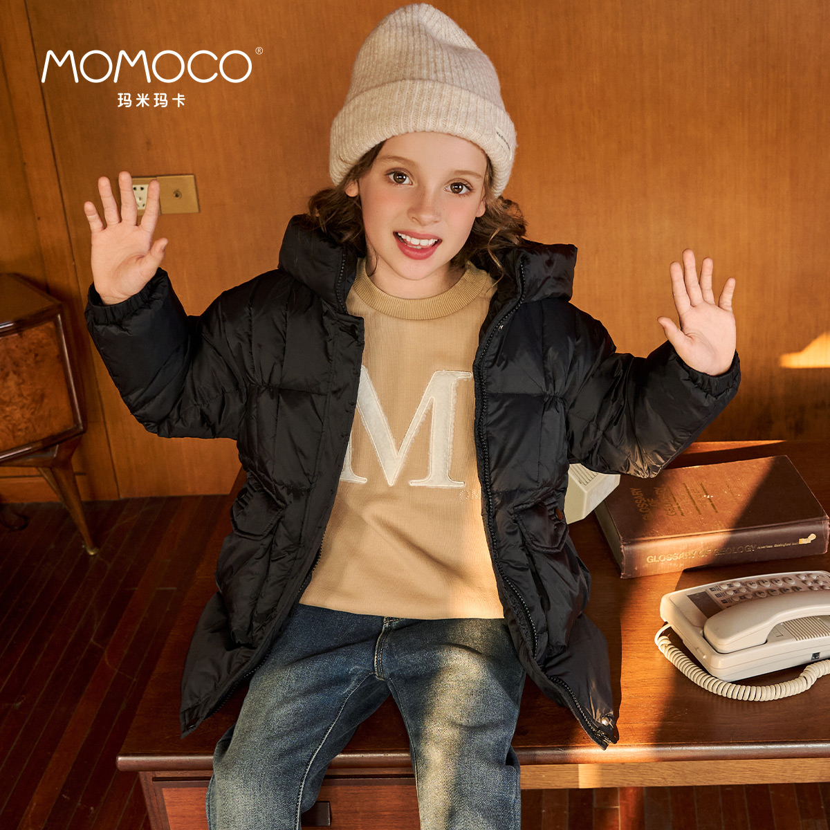 【CC家CC】玛米玛卡韩版休闲口袋羽绒服76830124201