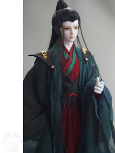 68包邮BJD娃衣材料包古风古装套装diy3分75壮叔兵人ob27男教程4分