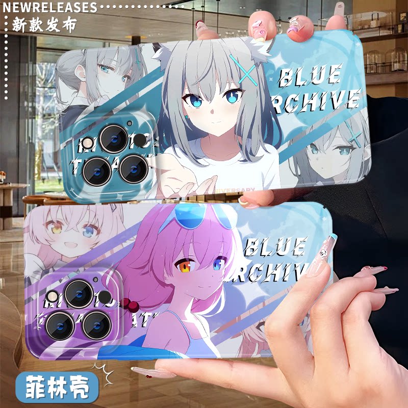 蔚蓝档案砂狼白子小鸟游星野手机壳适用于华为p80苹果17OPPOK10X荣耀200vivos20真我gt7一加ACE3全包镜头小米