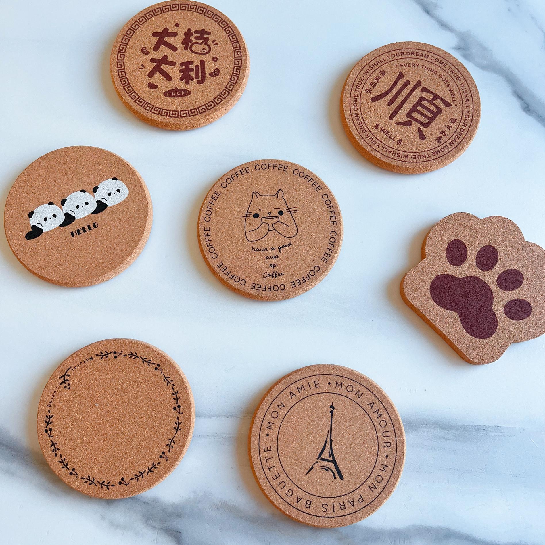 可爱隔热垫防烫软木卡通简约