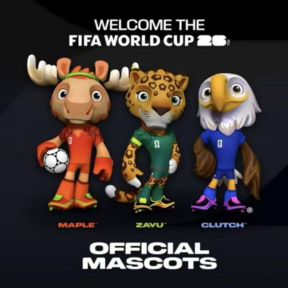 FIFA世界杯官方吉祥物毛绒玩偶