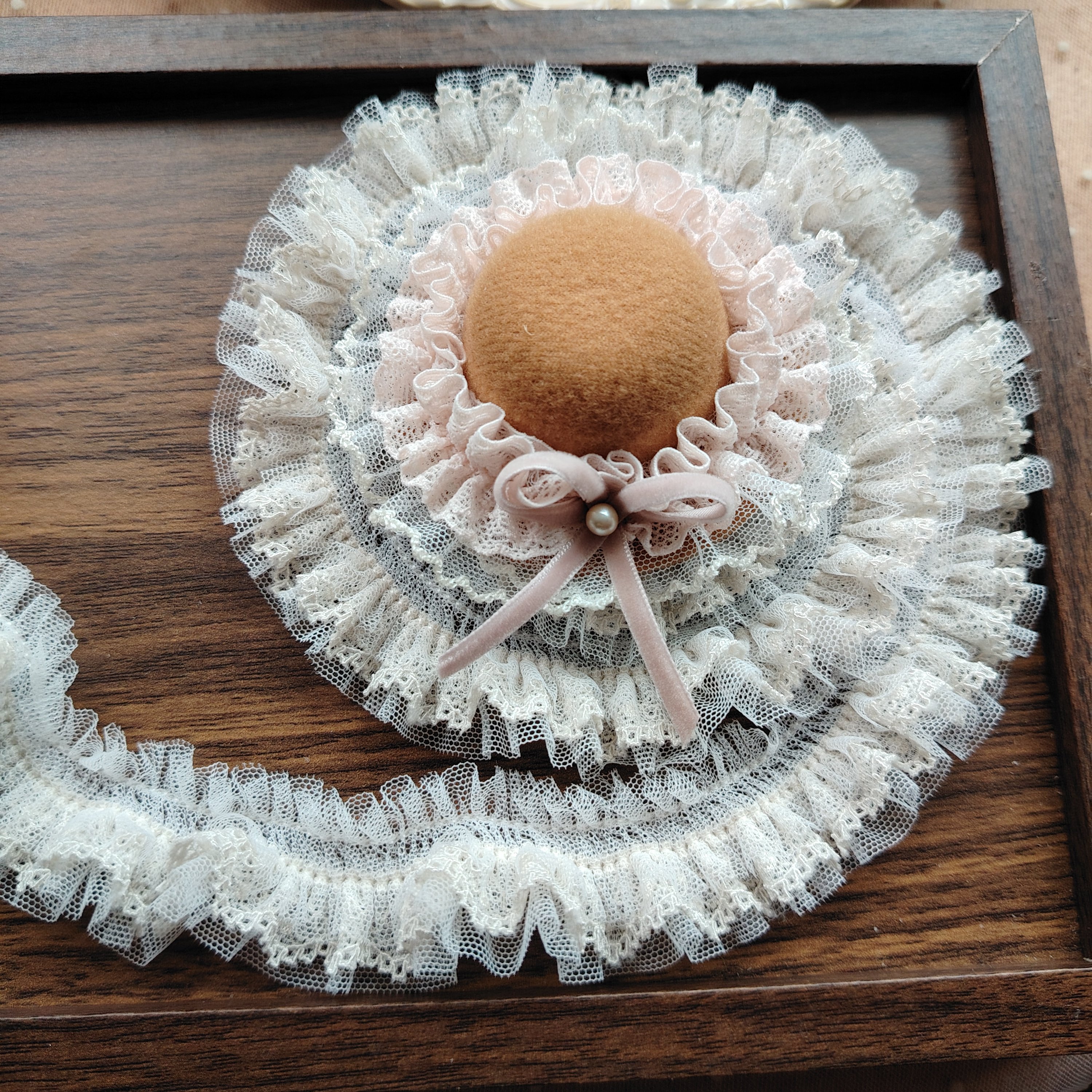 多色定制3层～微甜糖霜浅色系纱拼花边吧唧帽痛包蓬蓬层高档辅料,居家布艺,花边,淘宝优惠券,粉丝福利购,淘宝优惠卷