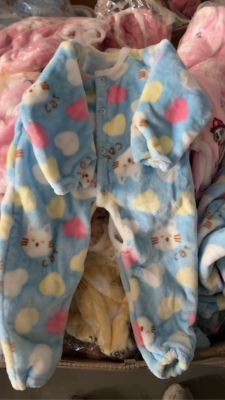 婴儿法兰绒开档睡袋不挑色