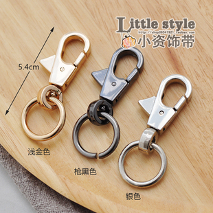 新品大牌包带扣1.5cm带宽合适鲨鱼扣 箱包皮包五金配件链条搭扣