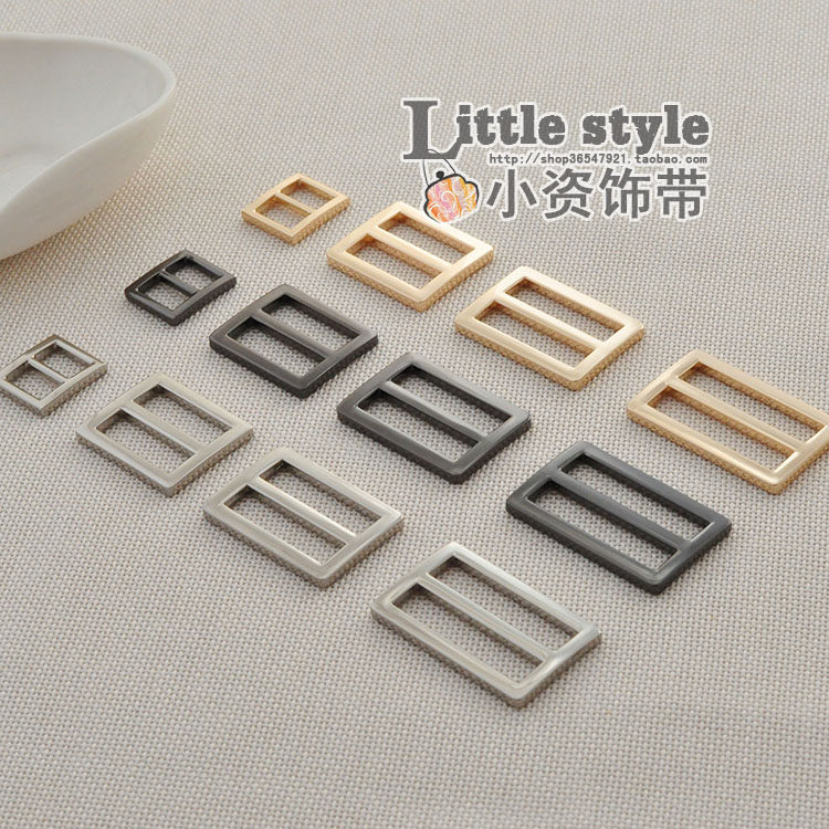 丫新品 扁线直角日字扣1.3/2.5/3.1/3.7cm内径皮带方日扣包带扣Z