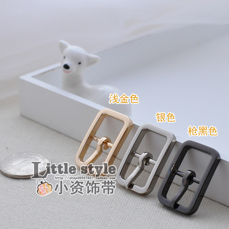 新品 厚长活动皮带针扣 1.5cm带宽合适日字DIY包带环扣金属配件Z