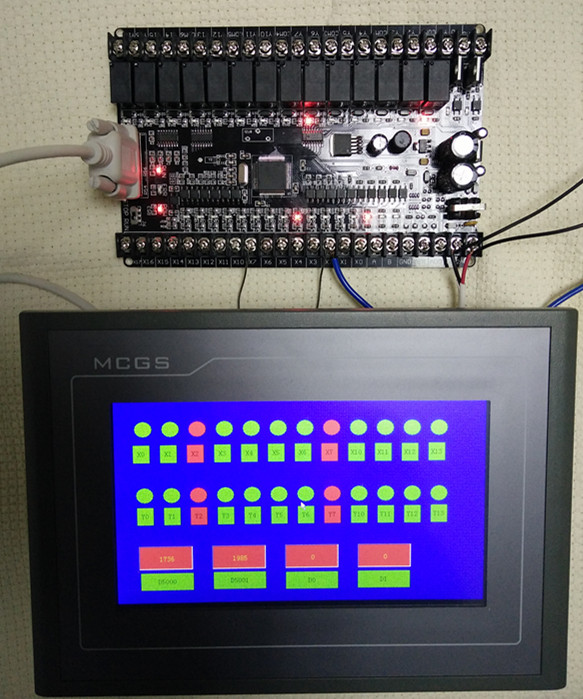 国产PLC工控板 FX1N 30MR 32MRT直接下载监控可编程控制器