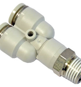 原装亚德客PYB4 6 8 10 12-M5 01 02 03 04-S不锈钢Y型螺纹三通