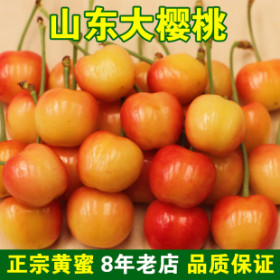 正宗黄蜜红水晶山东烟台大樱桃新鲜水果红灯酸甜糯孕妇国产车厘子