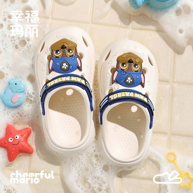 儿童拖鞋夏季宝宝沙滩鞋婴幼儿透气男童小童凉拖男孩1-3岁2洞洞鞋