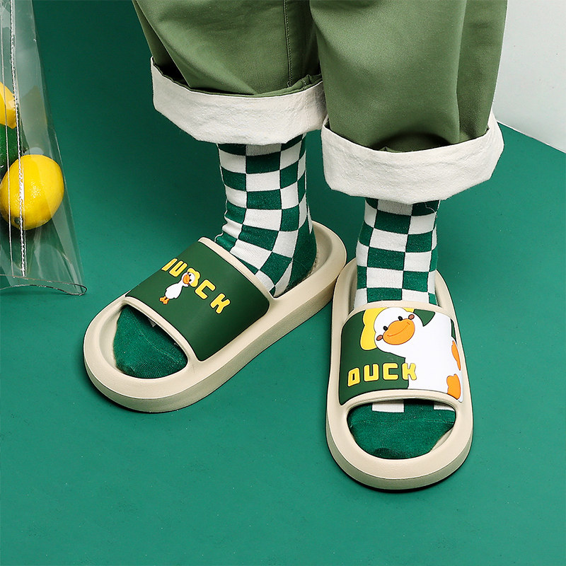 亲子拖鞋女夏季家用室内一家三口浴室家居情侣洗澡透气卡通凉拖鞋