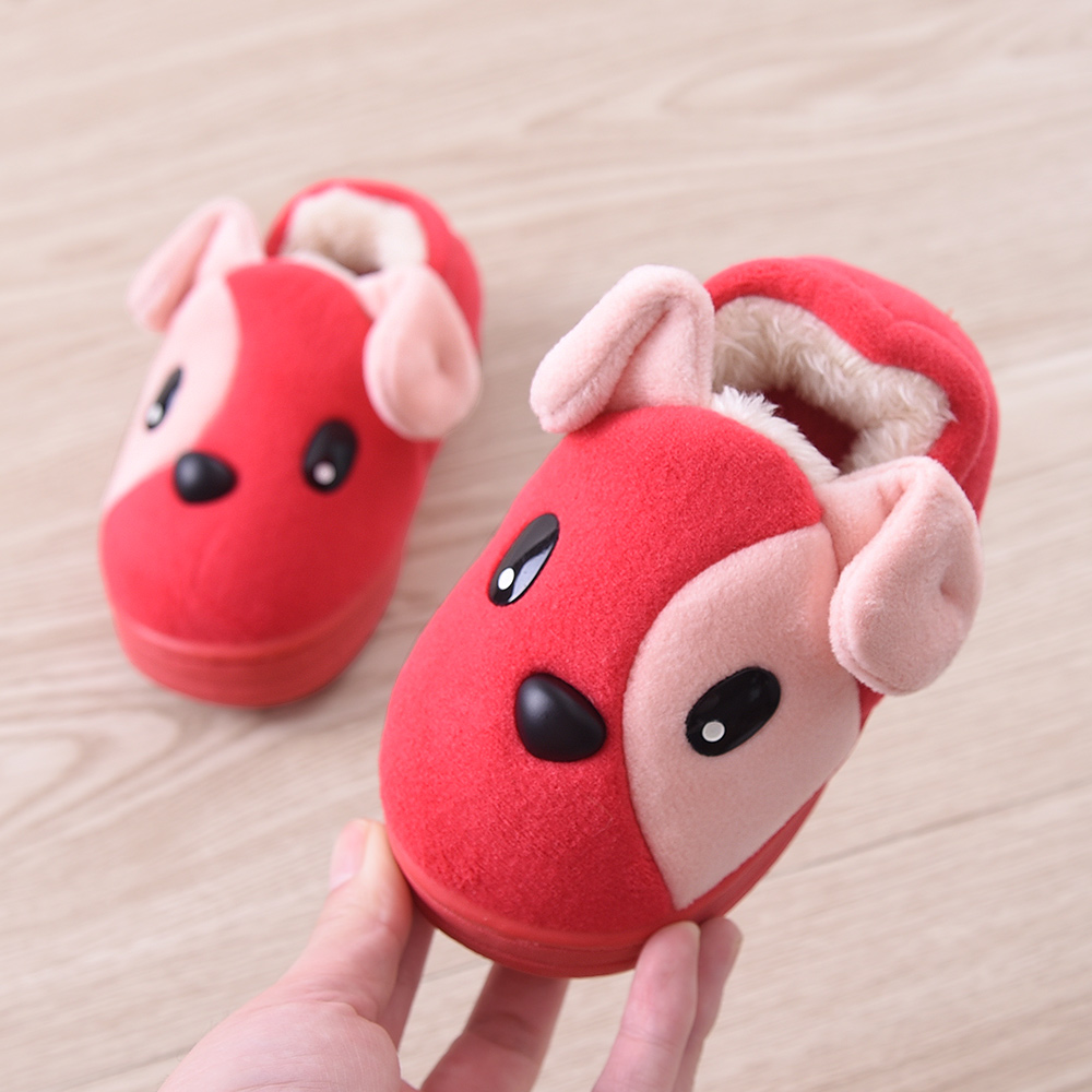 Chaussons enfants en suède pour hiver - semelle tendon - Ref 1018091 Image 3