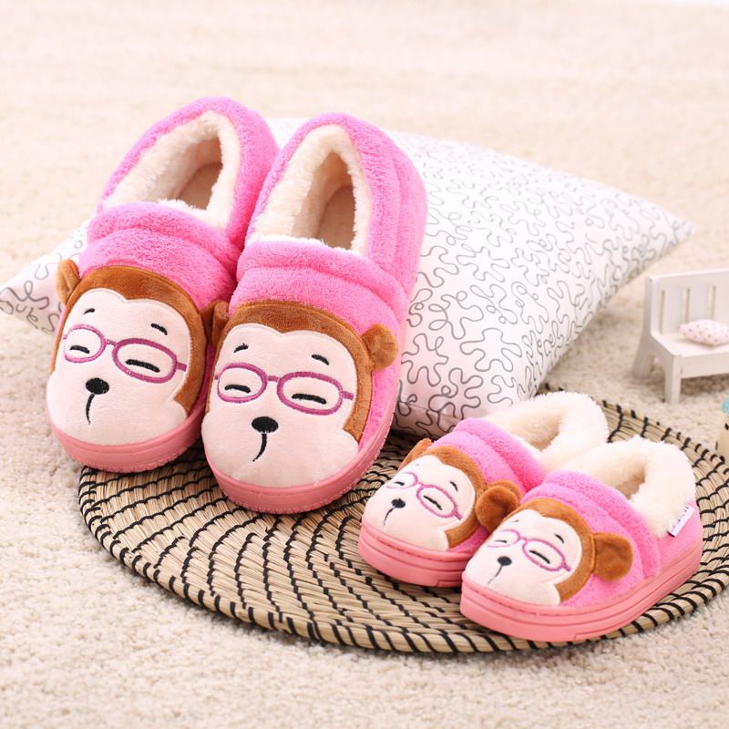 Pantoufles enfants en suède pour hiver - semelle tendon - Ref 986197 Image 5