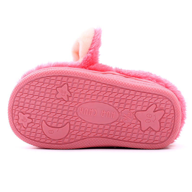 Chaussons enfants en suède pour hiver - semelle tendon - Ref 1032390 Image 3