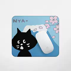 Japanese Style New Nya Surprised Cat Nenet Mount Fuji Cherry Blossom Print Waterproof Desk Mat Mouse Pad Multifunctional Mat