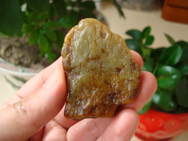 天然河磨玉黄白挂件原石老玉手把裸石毛料籽料岫岩玉和田玉透闪石