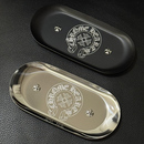 饰客厅置物 托盘不锈钢手卷盘卷烟收纳马口铁椭圆金属首饰收纳装