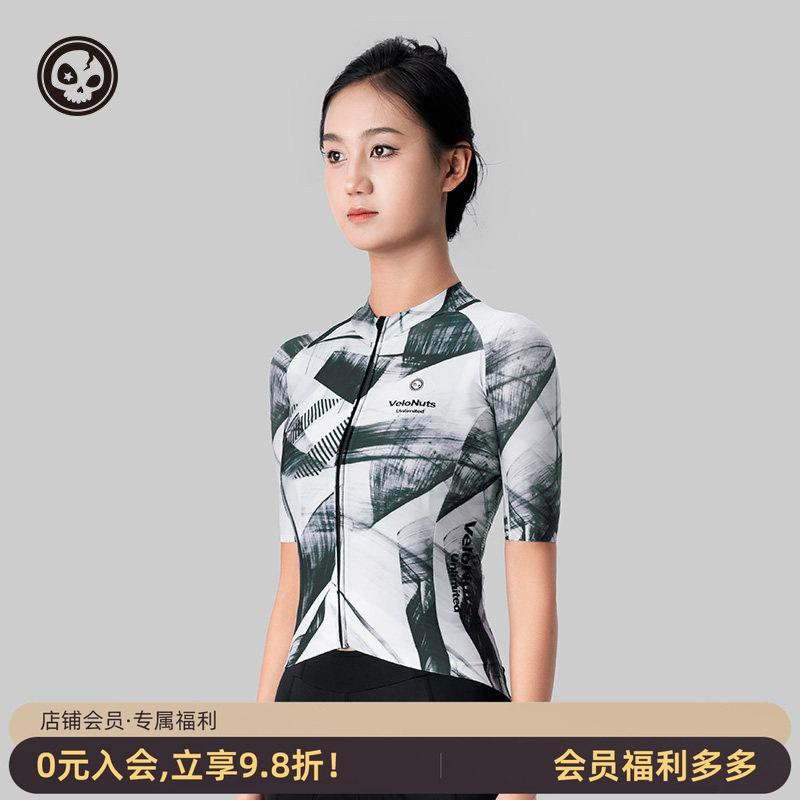 VNS小骷髅女款骑行服短袖排汗夏