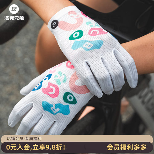 洛克兄弟骑行手套女全指透气减震