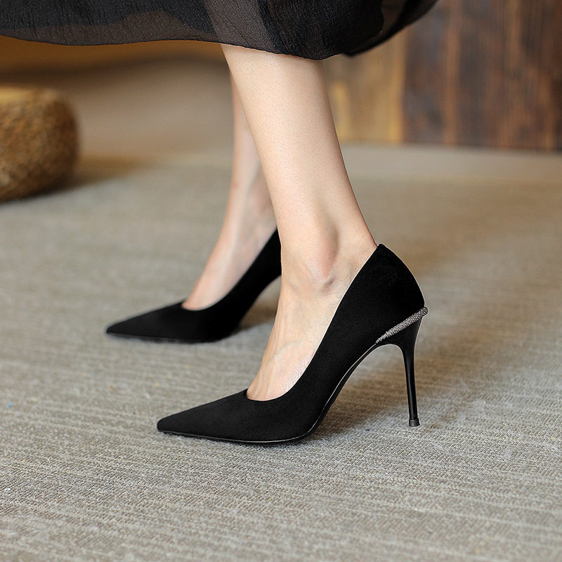 一代佳人法式高跟鞋小众设计感2022年春秋季新款细跟气质网红百搭