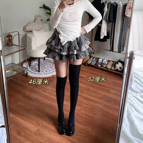 春夏带硅胶防滑天鹅绒过膝袜