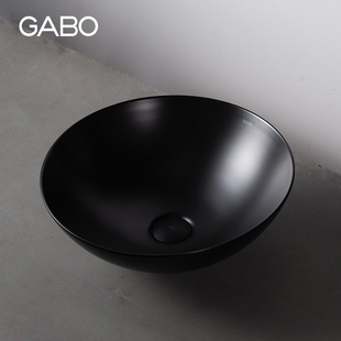 家用洗手盆圆形台上陶瓷洗面盆卫生间洗漱台盆 观博GABO 10429
