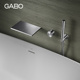 浴缸龙头冷热水 瀑布龙头化妆室暗装 18M023 不锈钢入墙式 观博GABO