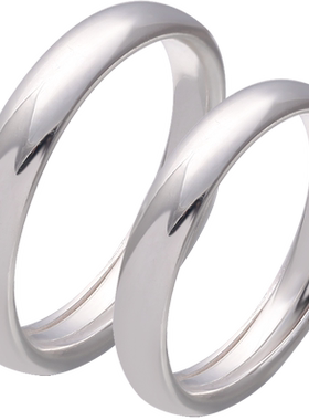 郑银季简约情侣戒指刻字