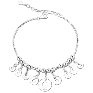 郑银季柏拉图的永恒925银手链女韩版简约学生网生日礼物送女生