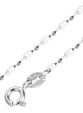 纯银银项链郑银季纯银女