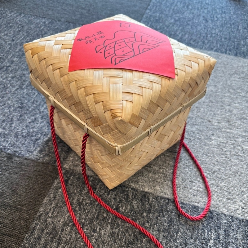 竹编织包装礼品盒竹篮