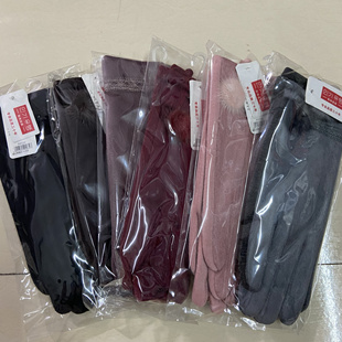 10.22 特 女士秋冬款保暖加绒仿麂皮绒开车骑行手套女 不退换