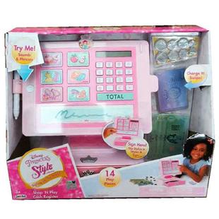 迪士尼过家家儿童超市便利店收银机钱箱结账宝宝发声玩具男女孩礼