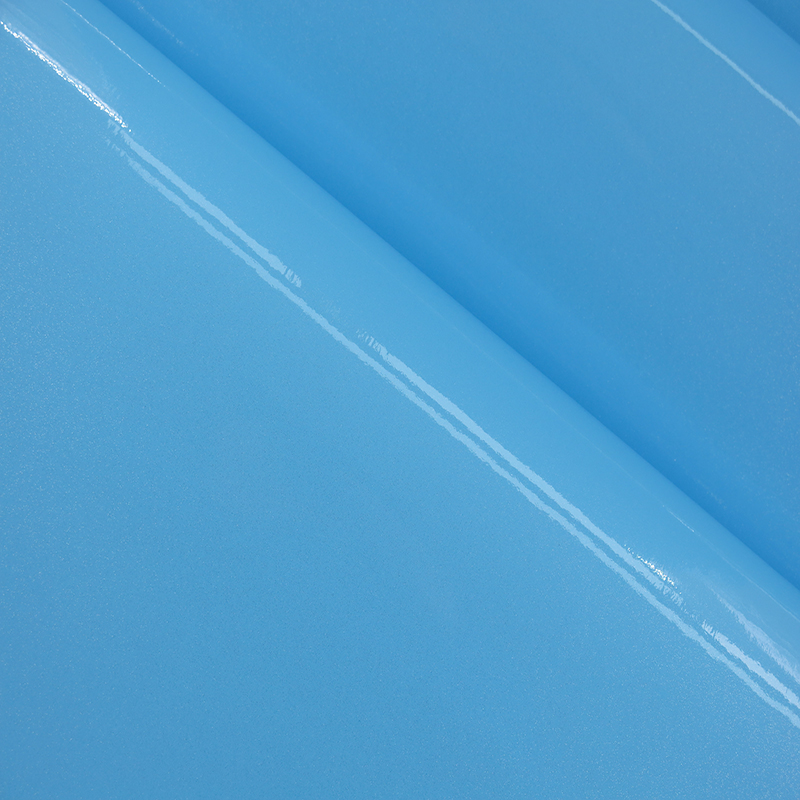 浅蓝色珠光冰箱贴纸自粘家具贴膜改色门窗框套橱衣柜桌子翻新防水-封面