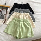 儿童纯棉运动短裤 子 中大童洋气休闲裤 男女童夏季 百搭宽松阔腿中裤