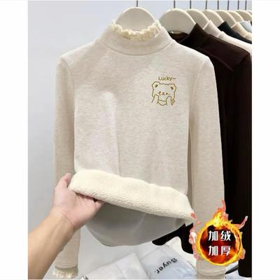 女童卫衣新款打底衫加绒加厚