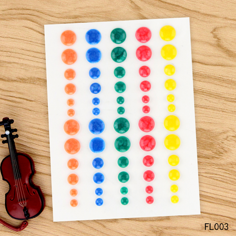 亚克力装饰片珐琅贴 scrapbook剪贴簿DIY装饰/配饰 手帐工具FL003