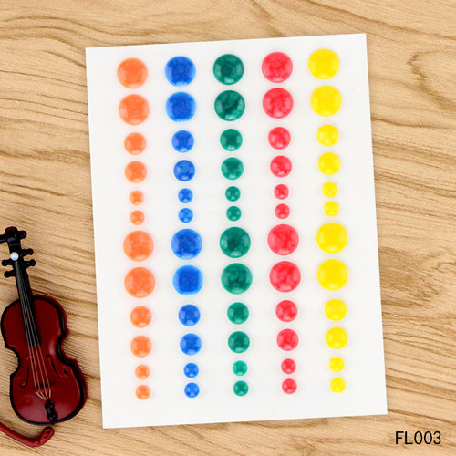 亚克力装饰片珐琅贴 scrapbook剪贴簿DIY装饰/配饰 手帐工具FL003