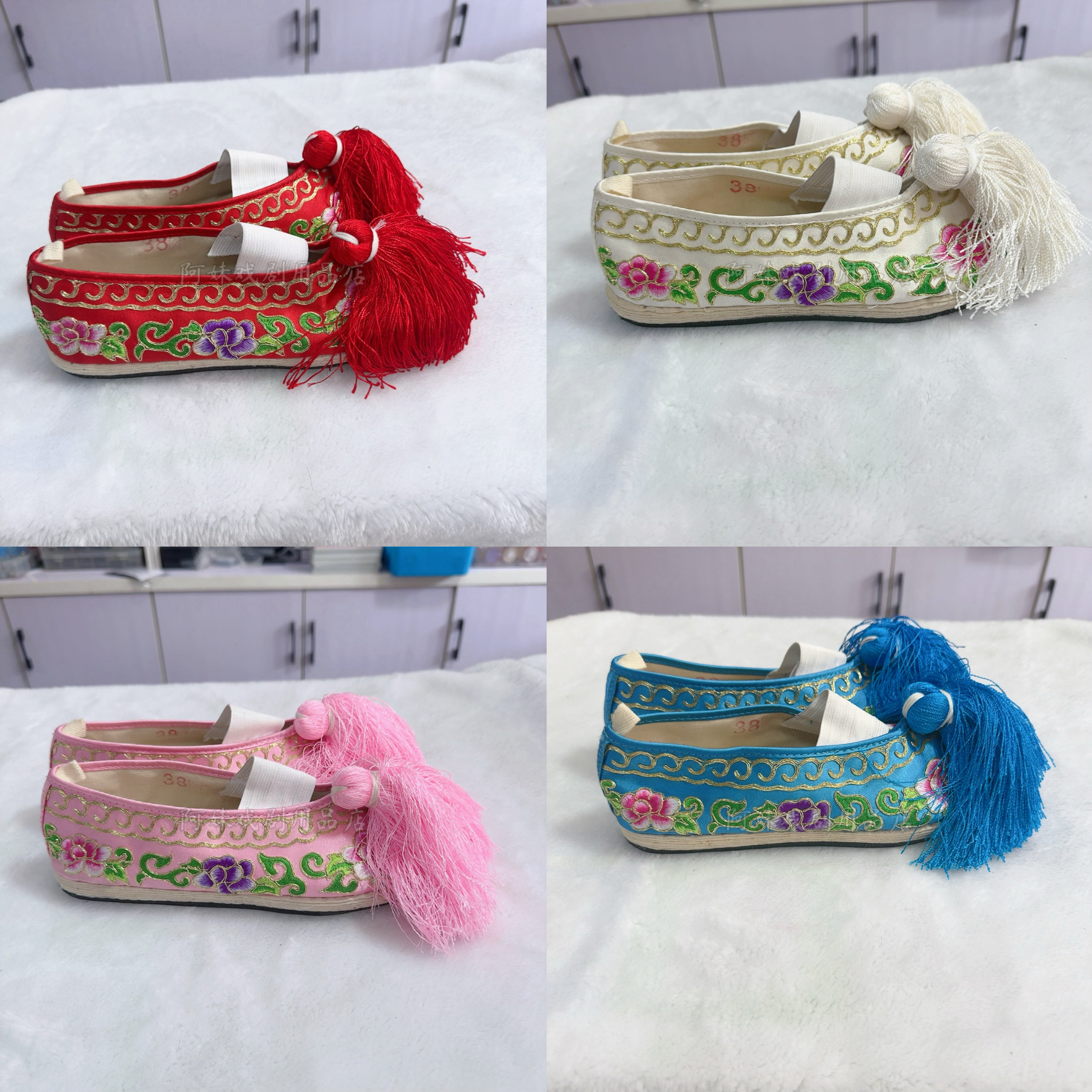 戏曲千层底布鞋京剧青衣花旦越剧豫剧戏鞋彩鞋绣花鞋,运动/瑜伽/健身/球迷用品,古典舞鞋,淘宝优惠券,粉丝福利购,淘宝优惠卷