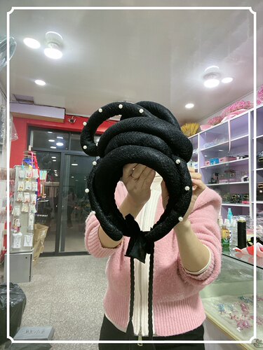 戏剧头饰古装假发小姐戏曲头饰越剧花旦发套黄梅戏仿真发头套
