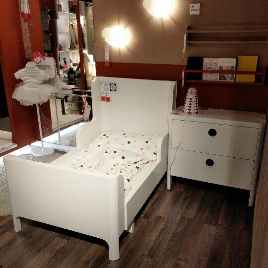 ikea济南宜家国内代购红色儿童床