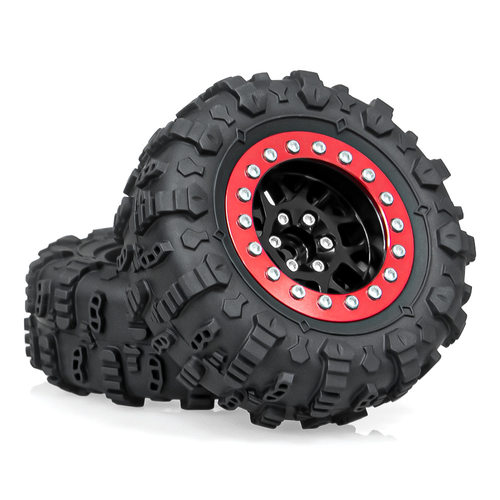 RC 1.3寸树枝轮毂+JC胎皮 1/18 TRX4M 1/24 SCX24 FMS Ascent-18