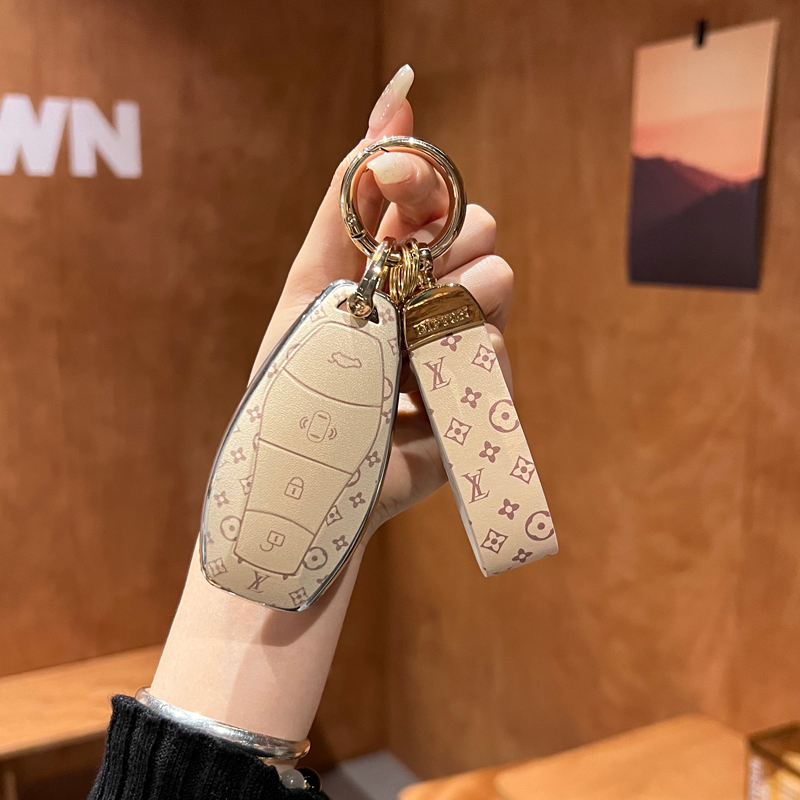 红旗钥匙套高级时尚全包保护壳女