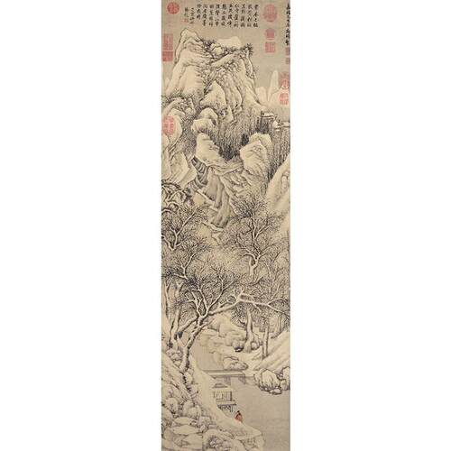 高清复刻明代文征徴雪景
