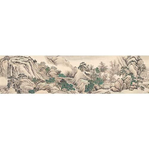 高清复刻初画圣王翚仿关