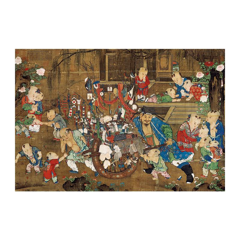 名画复制品宋画货郎图工笔画人物画民俗画国画艺术微喷临摹装饰画